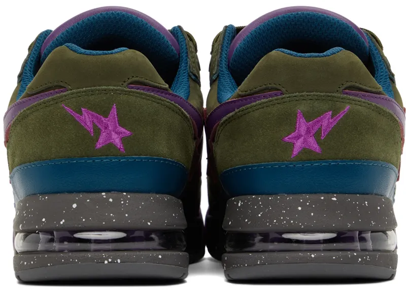 BAPE Khaki & Purple Road STA 2 (001FWI301007M)