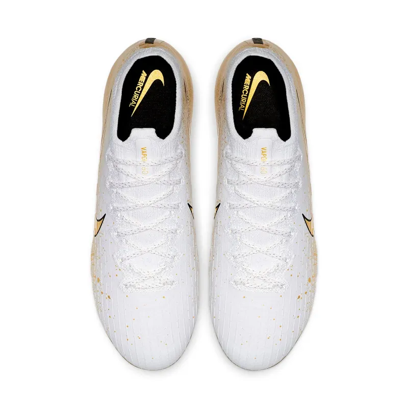 Nike  Vapor 12 Elite SE FG White Metallic Gold White/Metallic Silver-Metallic Vivid Gold (CI0907-170)