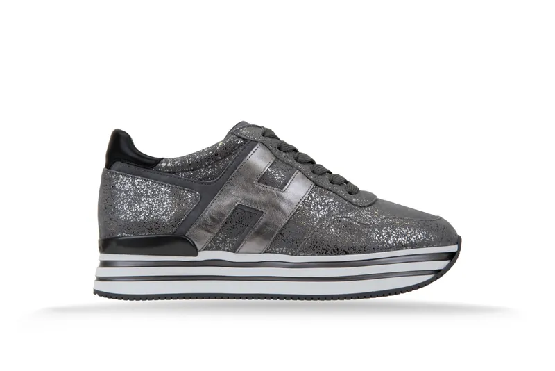 Hogan Midi Platform “Silver/Black/Grey” (HXW4830CB80 0YAP)