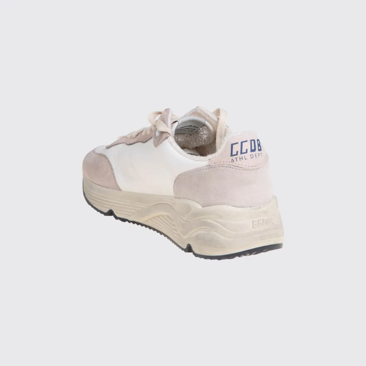 Golden goose Running Sole Smooth and Suede Calfskin Sneakers with Logo White (GWF00215F00473982355) (2)
