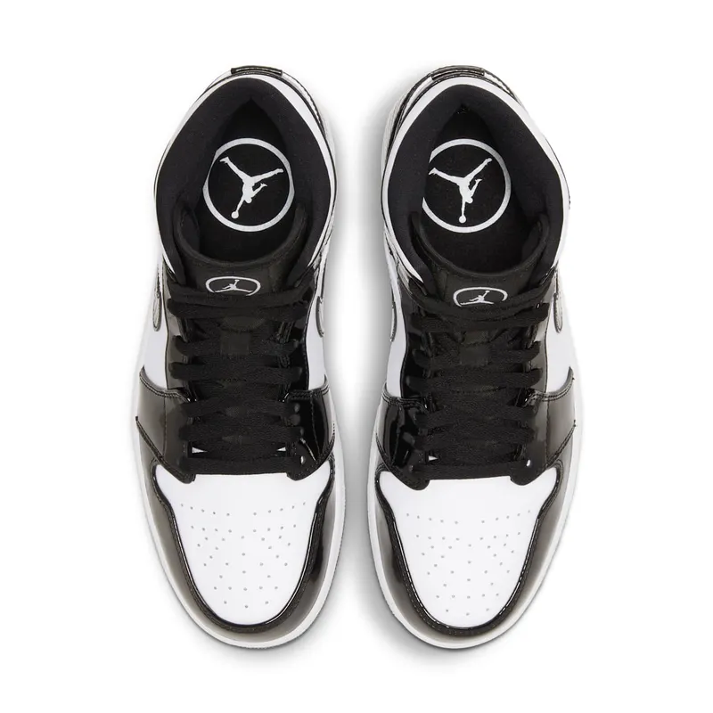 Jordan 1 Mid Carbon Fiber Black/White-Black (DD1649-001)