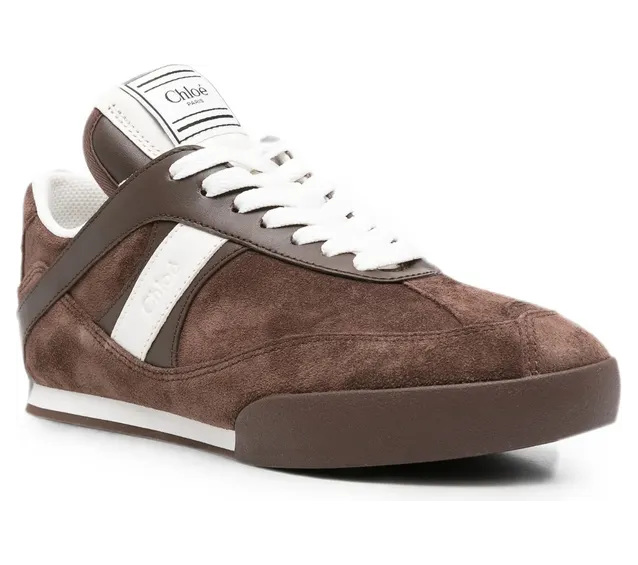 Chloé Suede Panelled “Brown/White” (25W07IVI 27Z) (3)