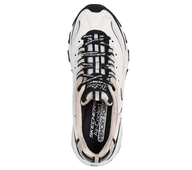 Skechers D’Lites – Retro Rewind Sneaker Natuurlijk/Black