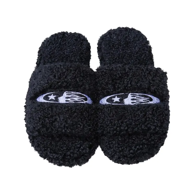 Hellstar Black Logo Slides Black (HSSTSLI01-BLK)