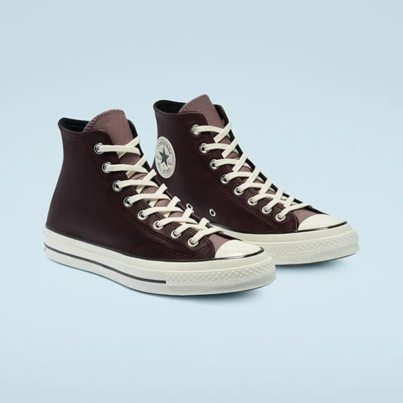 Converse Chuck 70 Leather High ‘Colorblock – Black Currant’ Black Currant/Noble Grey/Egret (169580C)