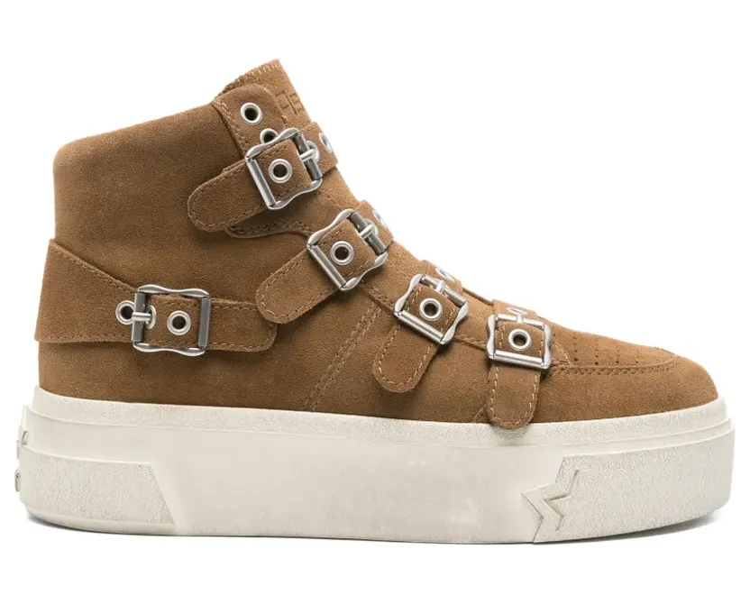 Ash Starmoon Sneakers mit Schnallenriemen – Braun (STARLAND)
