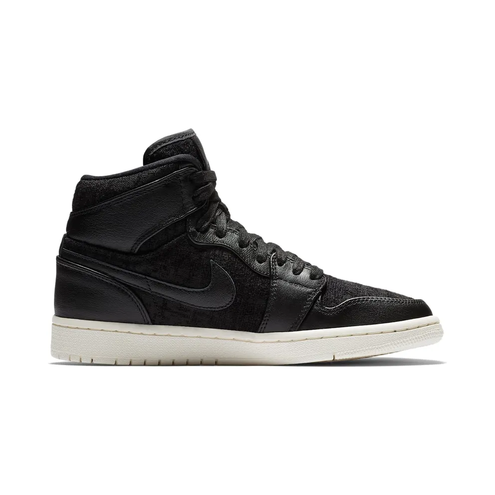 Jordan 1 Retro High Black Sail (W) Black/Black (AH7389-001)