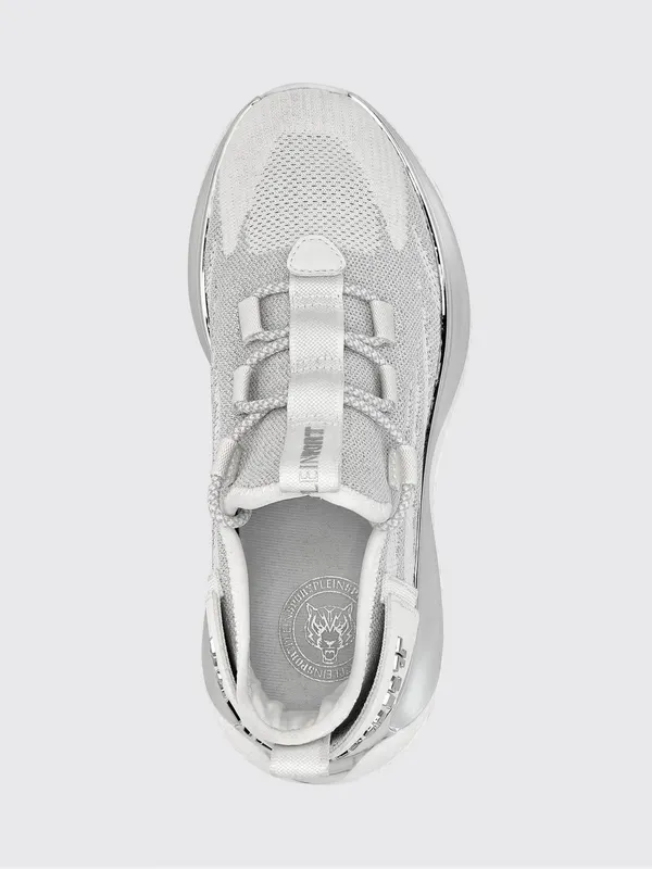 Plein Sport The Iron Tiger Gen. X.02 Knit Sneakers with a Chunky Sole White (SACSUSC0429STE003N01) (3)