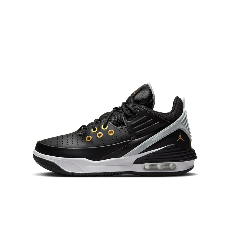 Jordan Max Aura 5 Black White Wolf Grey Metallic Gold (DZ4352-017)