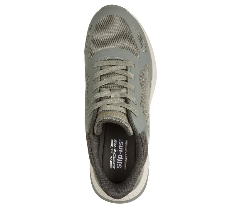 Skechers Slip-ins: BOBS Squad 4 – Staple Look Sneaker Olijf