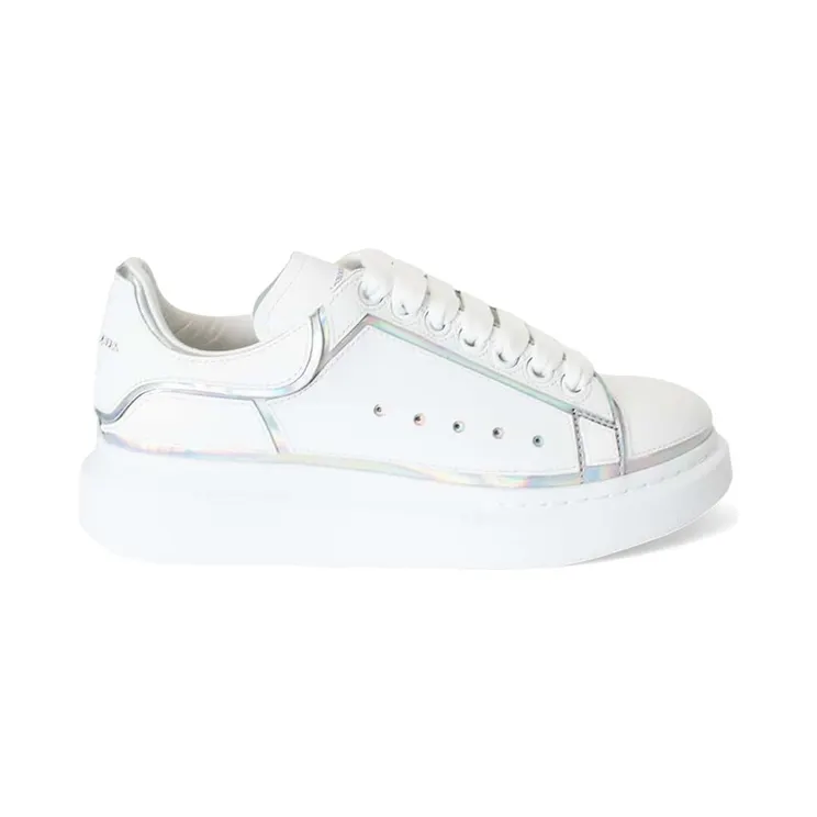 Alexander McQueen Oversized White Silver Holo (708750 WIBNV 9989)