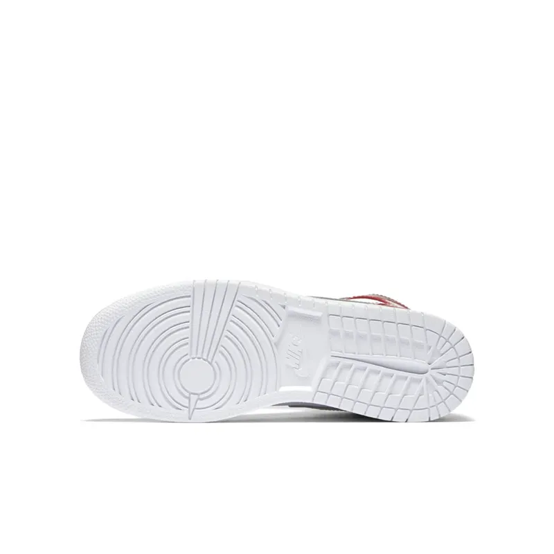 Jordan 1 Retro High Silver Medal (GS) Gym Red/Metallic Silver-White (705300-602)
