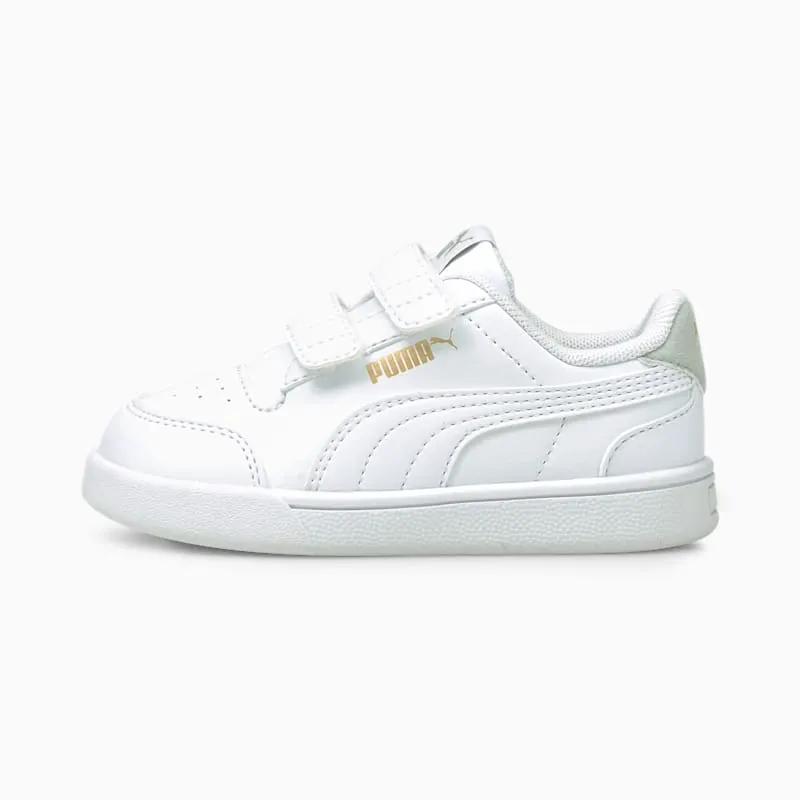 PUMA Shuffle V Babies’ White/Gray Violet/Gold (375690-01)