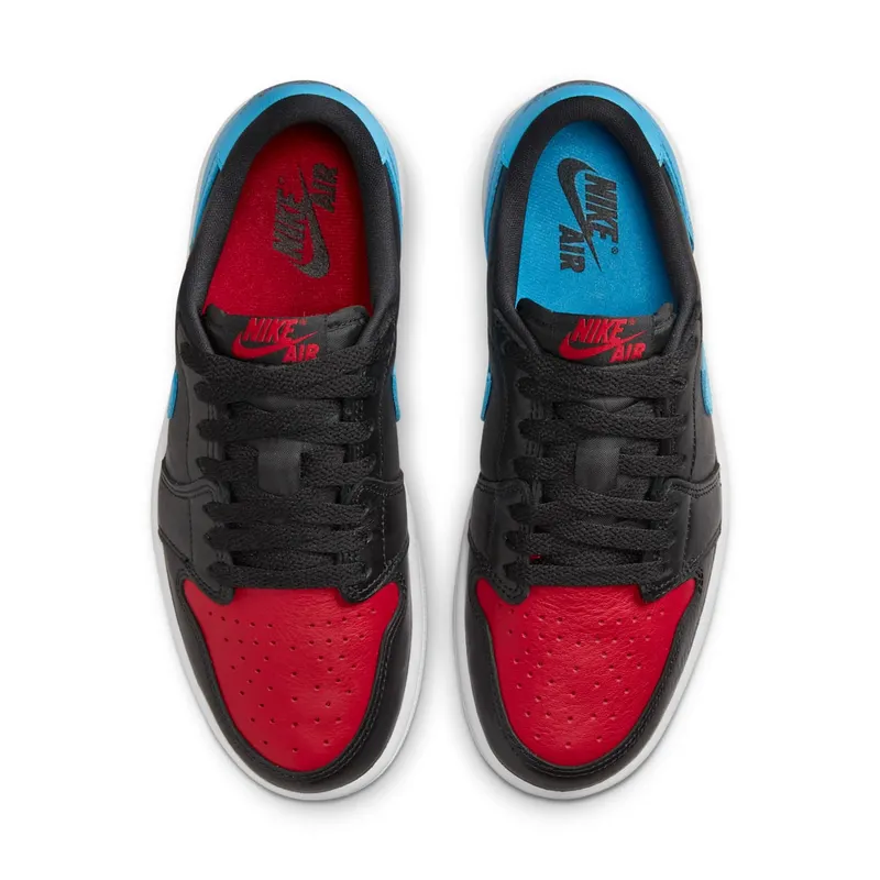 Air Jordan 1 Low OG Black/Gym Red/Dark Powder Blue (CZ0775-046)