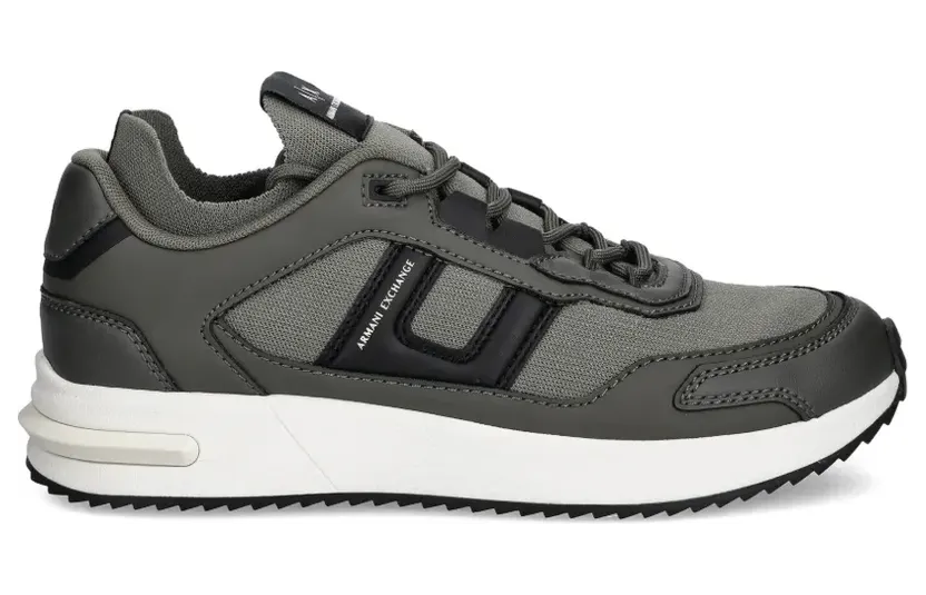 Armani Exchange Sneakers met logodetail – Grijs (XM001682AF17359)