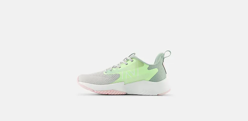 New Balance Rave Run v2 Lace Grey Matter Mint Flash Mosaic Green (GKRAVE2)