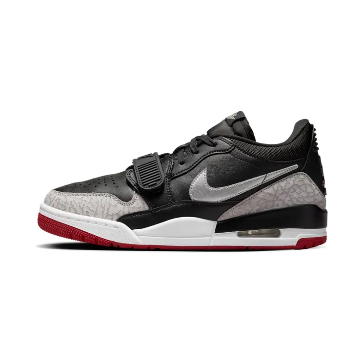 Jordan Legacy 312 Low “Black / Gym Red / Cement Grey / Metallic Silver” (FQ7827-006)
