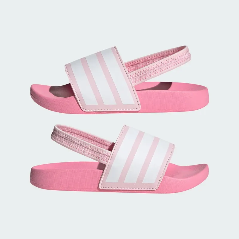 Adidas adilette Estrap Slides Kids Clear Pink / Cloud White / Bliss Pink (JR5331)