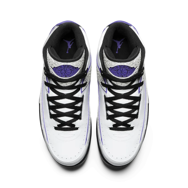 Jordan 2 Retro Dark Concord White/Concord-Black (385475-153)
