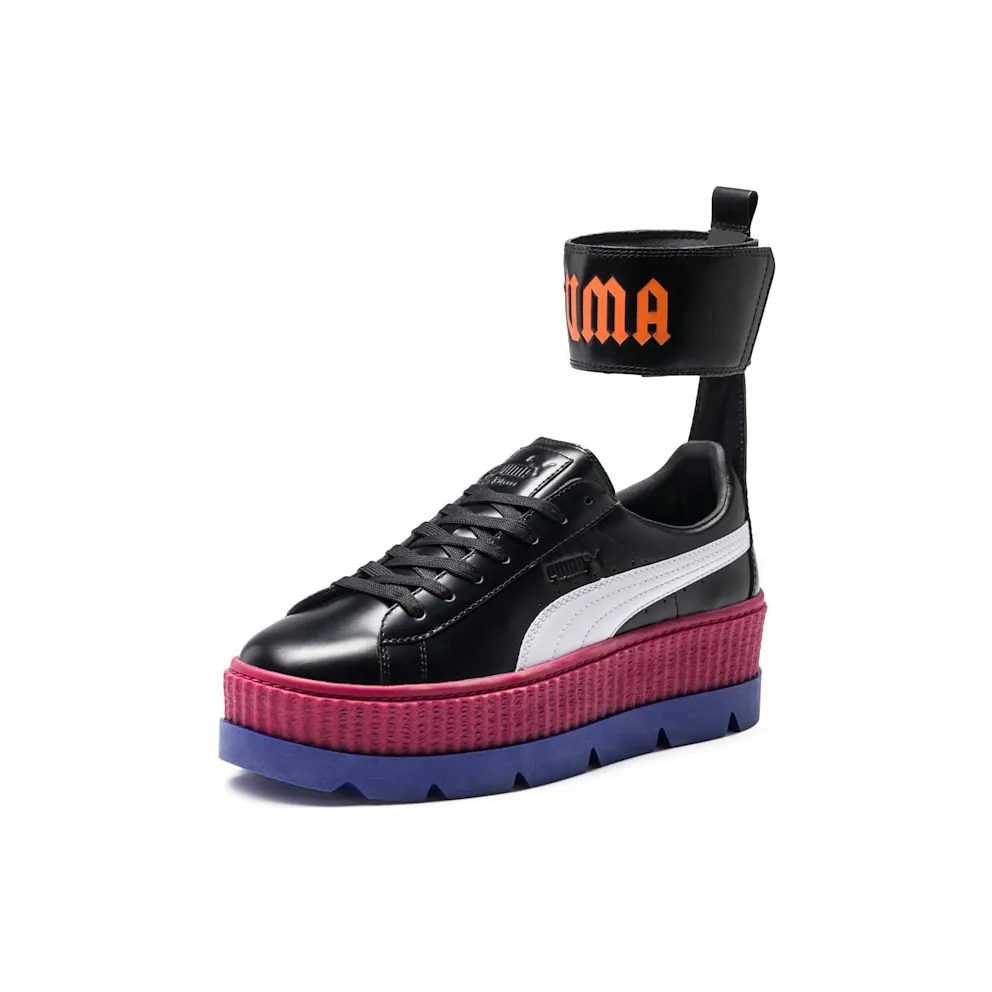 Puma Ankle Strap Rihanna Fenty Black (W) Puma Black/Puma White-Redbud-Clematis (366264-01)