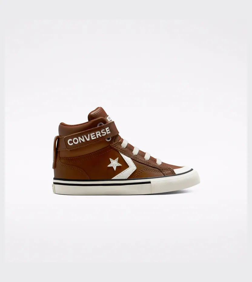 Converse Elevated Leather Pro Blaze Strap Brindle Brown/egret/zwart (672121C)