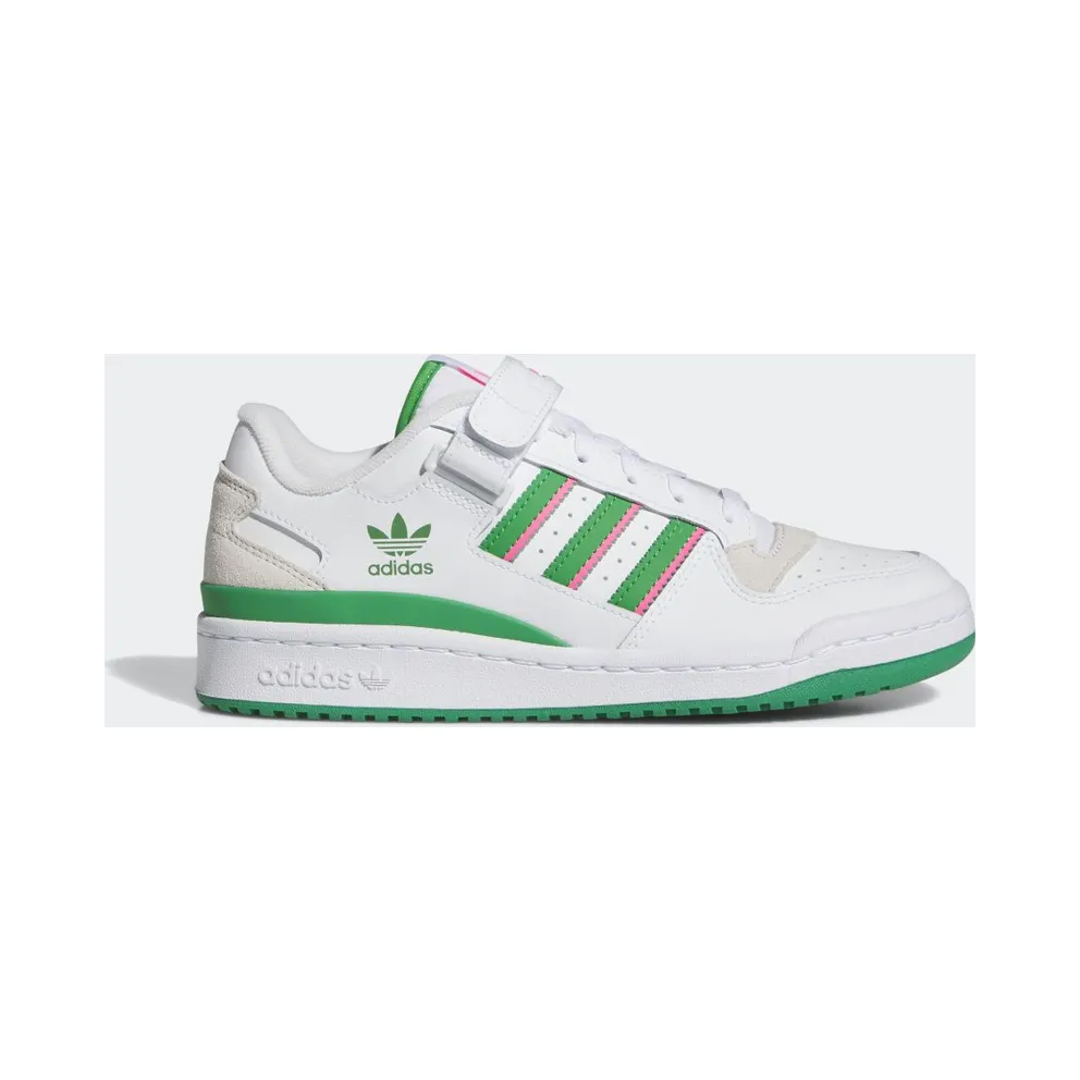 adidas Forum Low Schuh Cloud White / Green / Lucid Pink (IE7422)