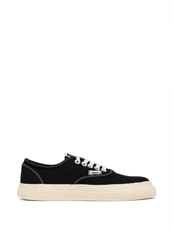Maison MIHARA YASUHIRO Past Sole Sneakers mit Ziernaht – Schwarz (S16FW702)
