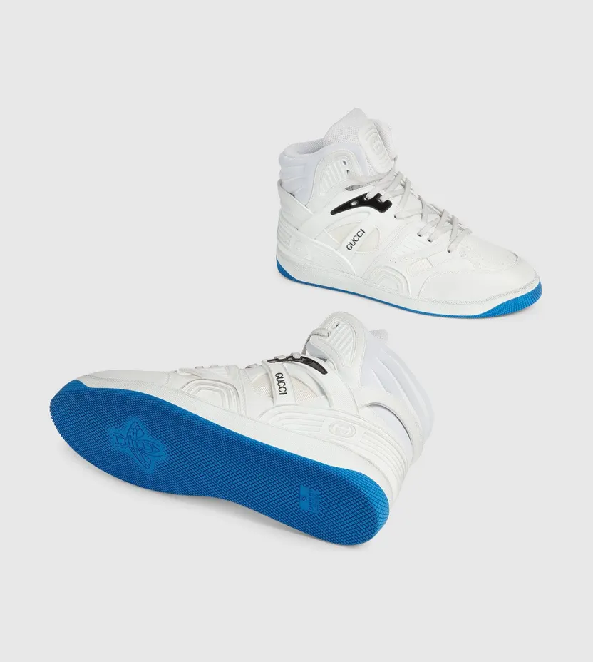 Gucci Basket White Blue (661301 2SHA0 9014) (5)