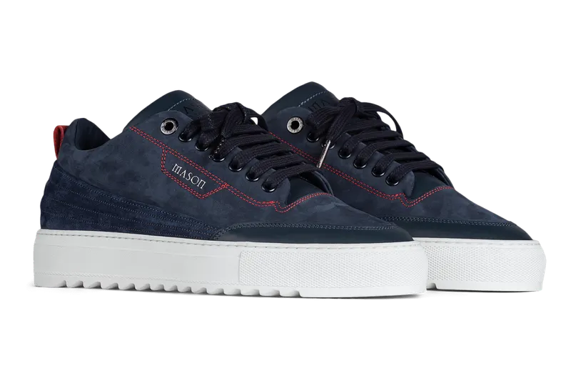 Mason Garments Torino Leather/Suede/Nubuck Navy (FW20-6D)