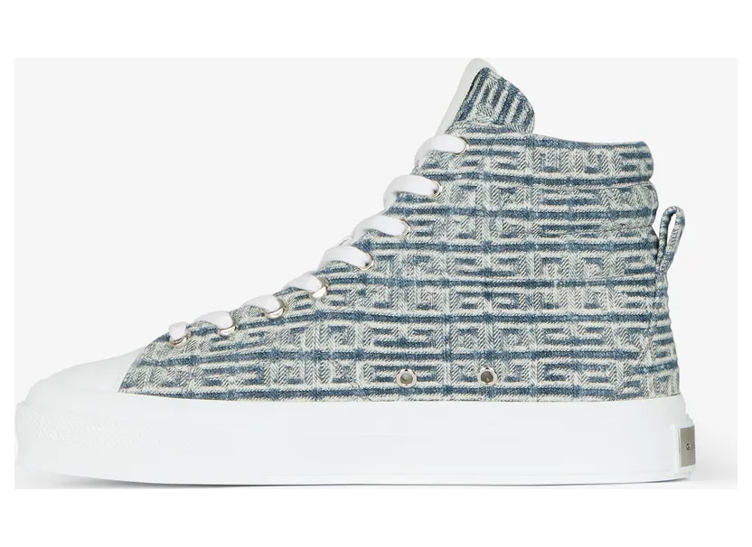Givenchy City high-top sneakers in 4G jacquard (BH005LH18M-457) (3)