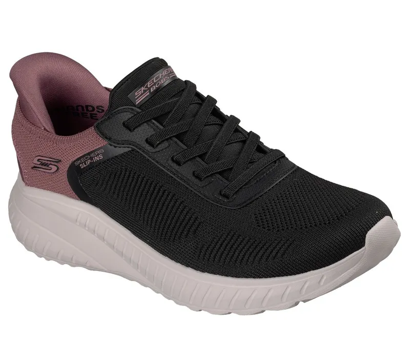 Skechers Slip-ins: BOBS Sport Squad Chaos Sneaker Black/Mauve
