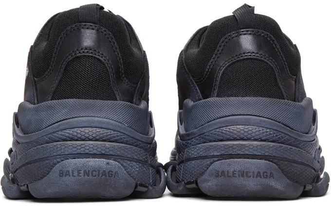 Balenciaga Black Triple S Sneakers (534162 W09O1)