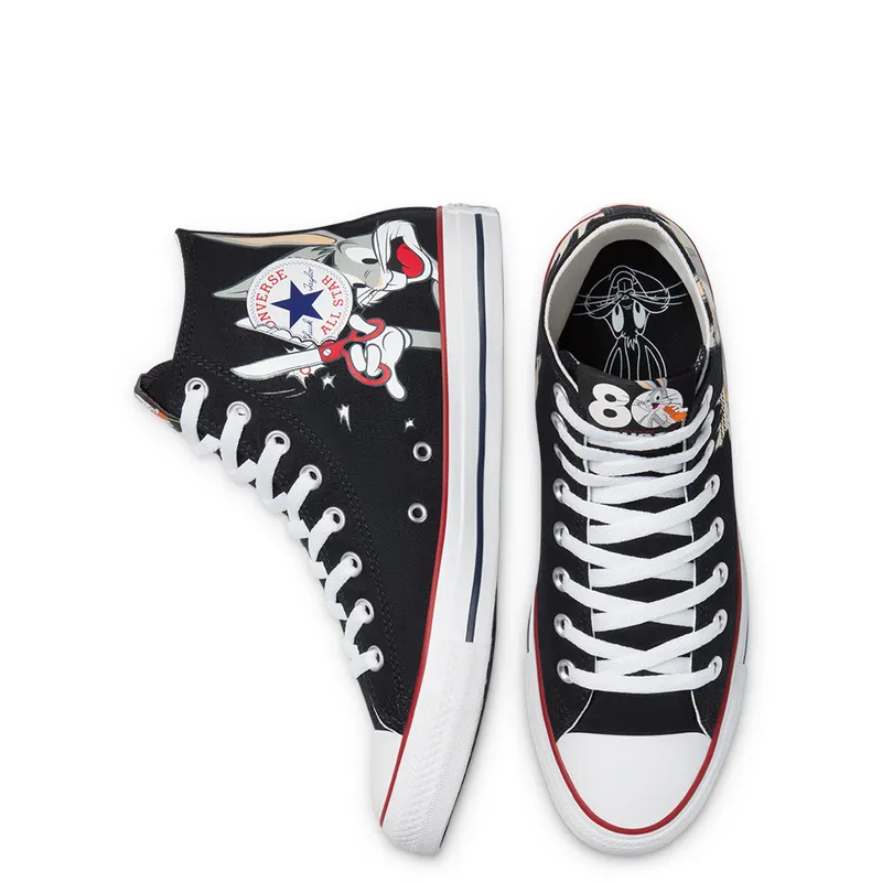 Converse Looney Tunes x Chuck Taylor All Star High ’80th Anniversary – Bugs Bunny’s Mischief’ Black/Multi/White (169225C)