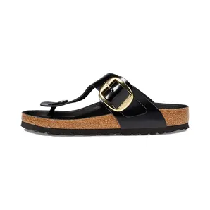 Birkenstock Gizeh Big Buckle “Natural Leather Patent – Nappa Glamour” (1021467)