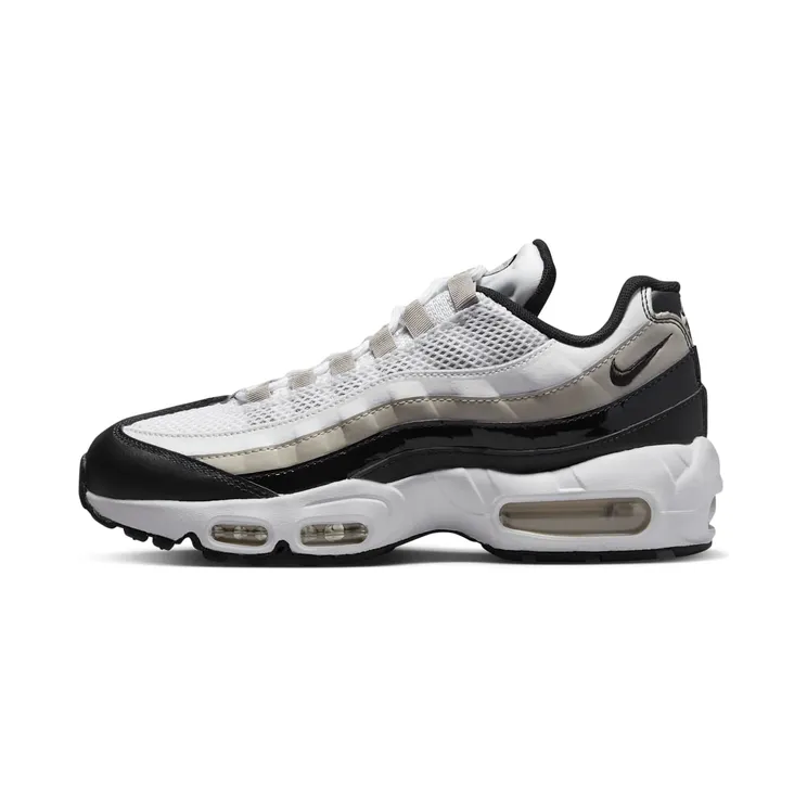 Nike Wmns Air Max 95 “White / Light Iron Ore / University Red / Black” (DR2550-100)