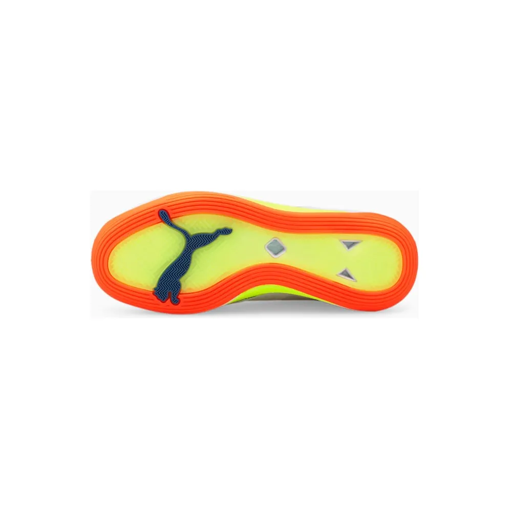 Puma Accelerate Turbo Nitro Handball Shoes White/Blue/Yellow (106459-03)