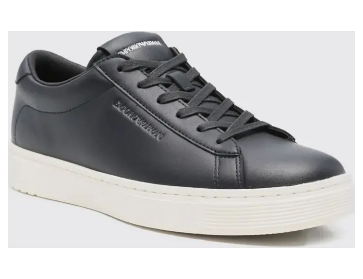 Emporio armani Leather Sneakers Blue (EM004783AF20004U8139)