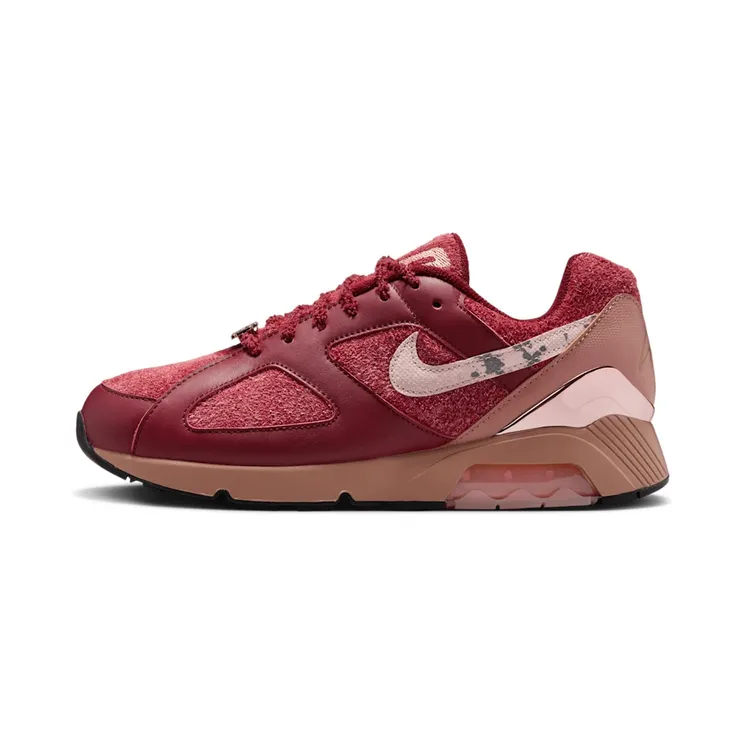 Nike Air Max 180 Apron Records Bloodline “Team Red / Fossil Rose / Pink Oxford” (FZ3309-600)