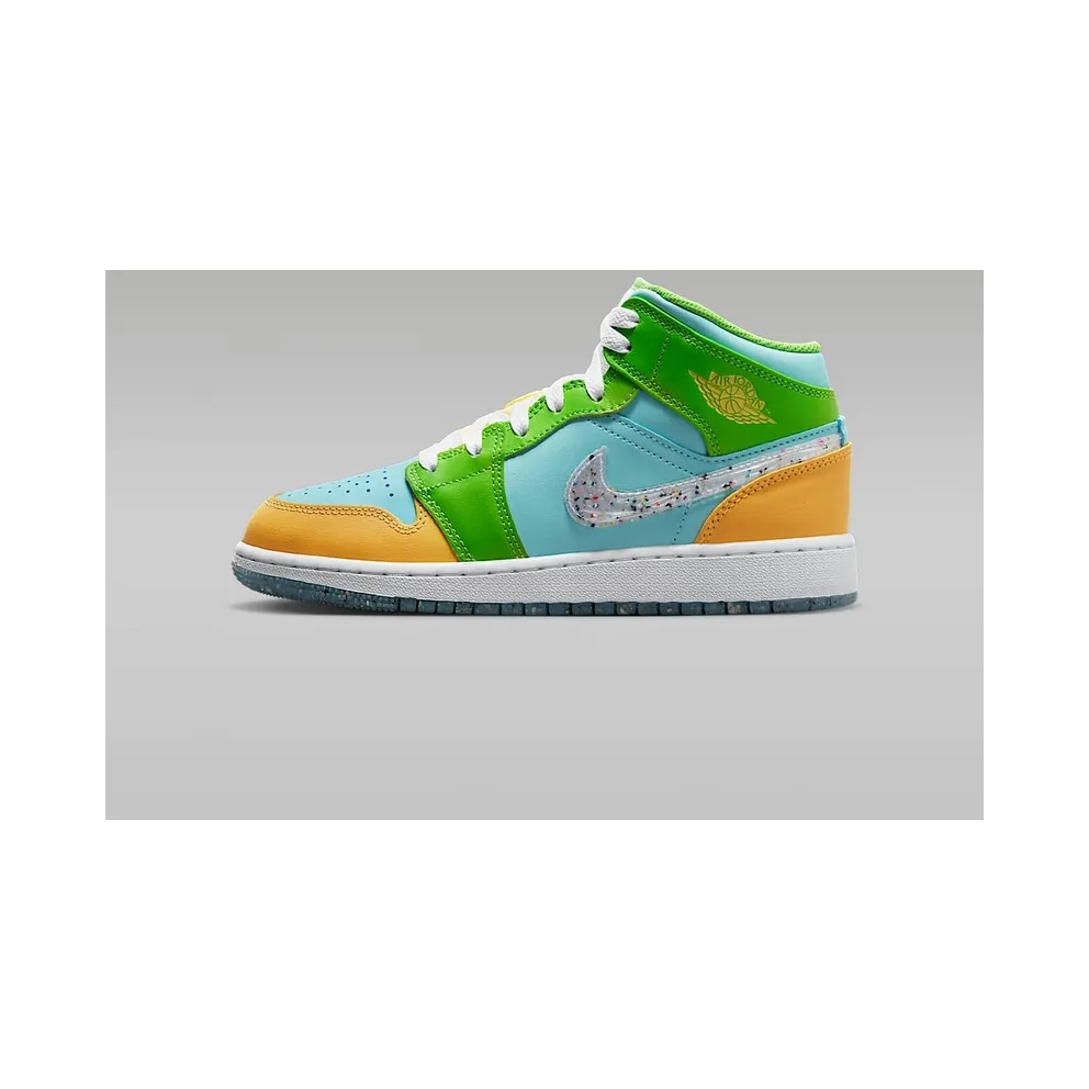 Jordan 1 Mid SE GS “Recycled Grin” (DX4368-400)