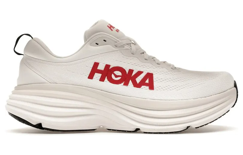 Hoka One Bondi 8 White Vermillion (1123202-WVR)