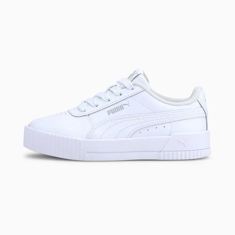 PUMA Carina L Kids’ White/Gray Violet (370678-19)