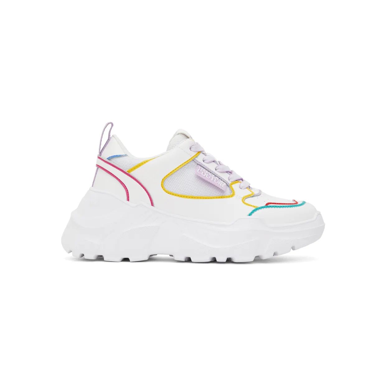 Versace Jeans Couture White & Multicolor Speedtrack Low-Top Sneakers (E72VA3SC2EZP088)