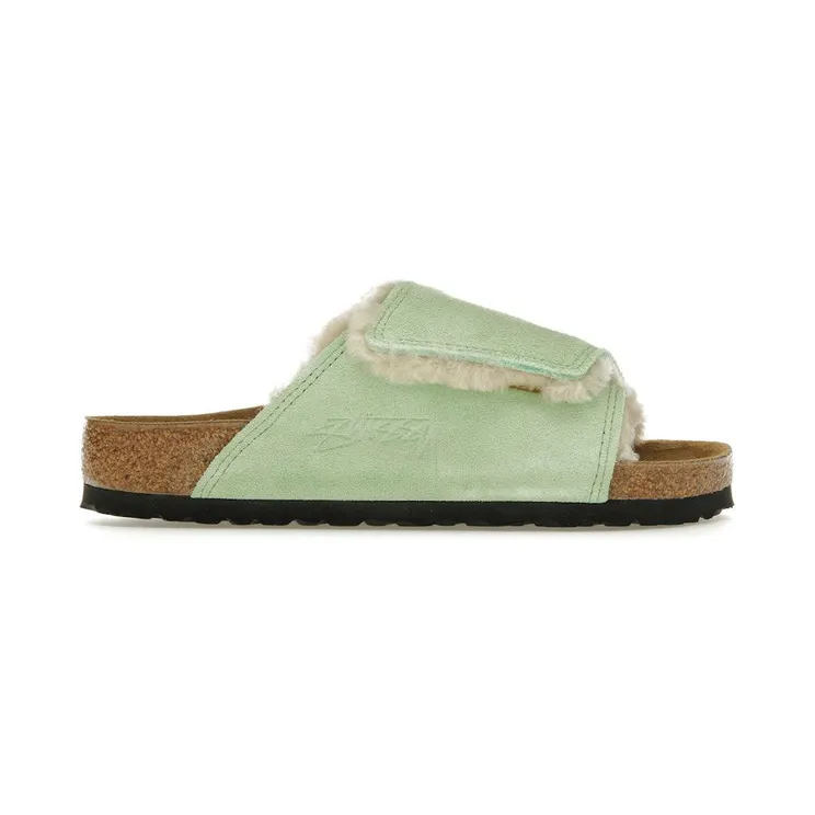 Birkenstock Solana Shearling Slide Stussy Washed Green (1027695)