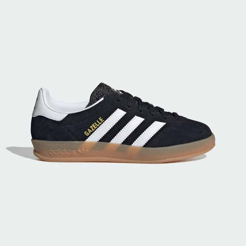 Adidas Gazelle Indoor Kids Core Black / Cloud White / Gum (JQ8701)