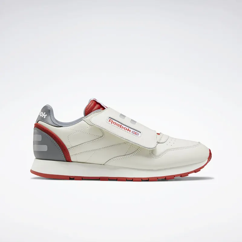 Reebok Classic Leather Stomper Chalk/Legacy Red/Pure Grey 6 (Other Brands Reebok)