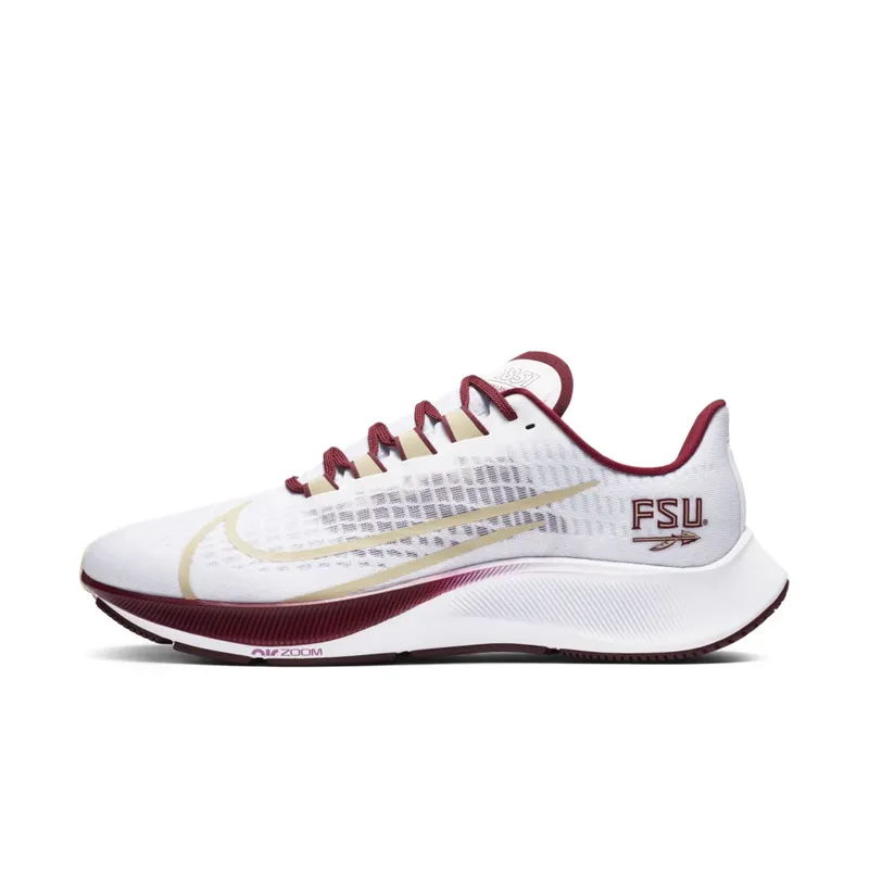Nike Air Zoom Pegasus 37 Florida State White/Pure Platinum-Team Maroon-Team Gold (CZ5377-100)