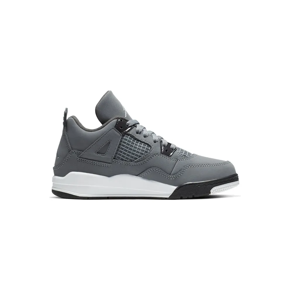 Jordan 4 Retro Cool Grey 2019 (PS) Cool Grey/Chrome-Dark Charcoal-Varsity Maize (BQ7669-007)