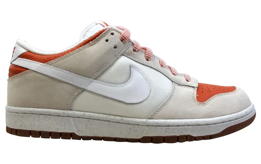 Nike Dunk Low Cl White/White-Hoop Orange