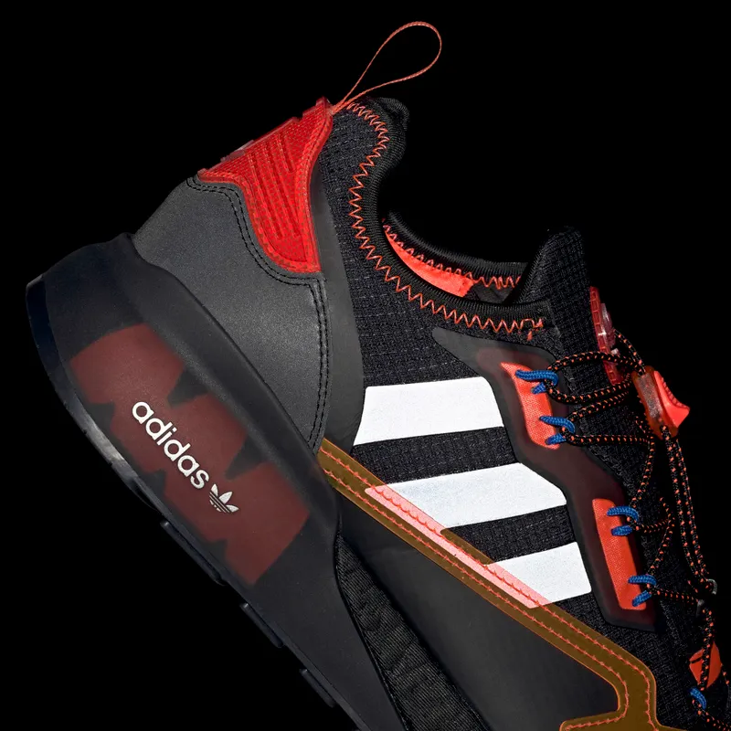 adidas ZX 2K Boost Core Black / Silver Metallic / Solar Red (GY1209)