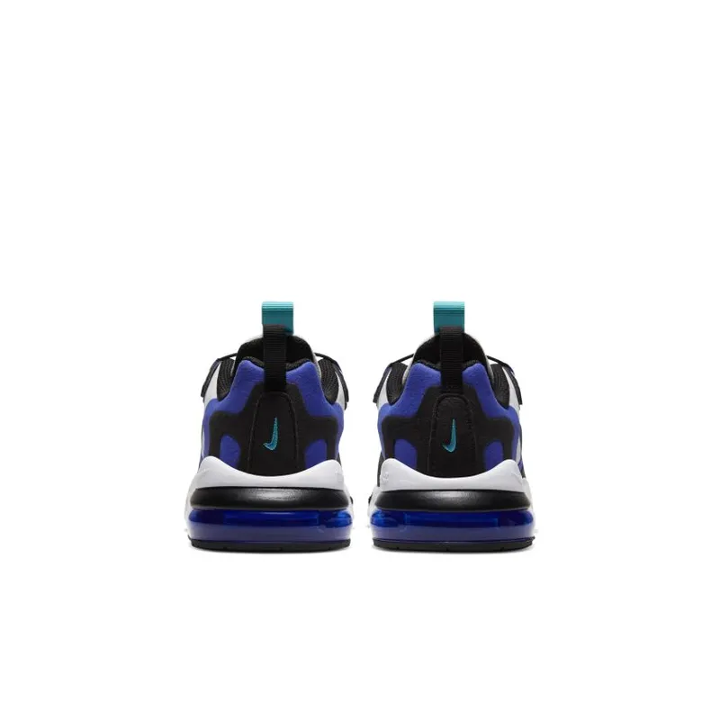Nike Air Max 270 React White Hyper Blue Oracle Aqua (PS) White/Hyper Blue-Oracle Aqua-Black (BQ0102-105)